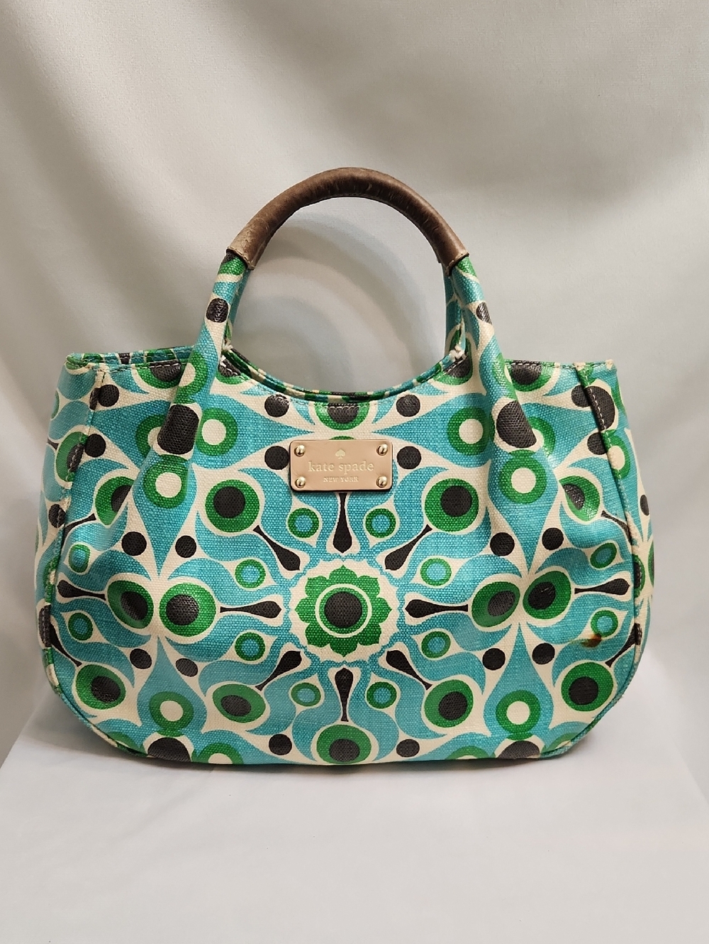 Kate Spade New York Fulton Street Treesh Patterned Canvas Coated Satchel